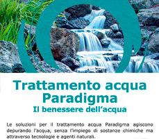 Trattamento acqua Paradigma: acqua pura e sicura 13