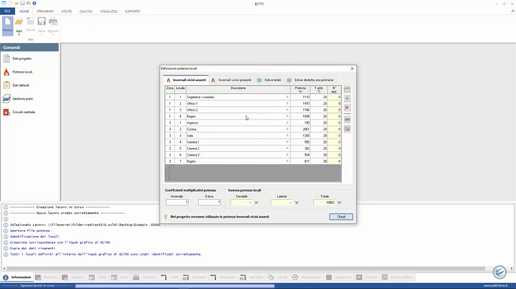 EC717 – Pannelli radianti a pavimento e soffitto