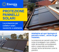 Protegge dalla grandine e dai surriscaldamenti i collettori solari 12