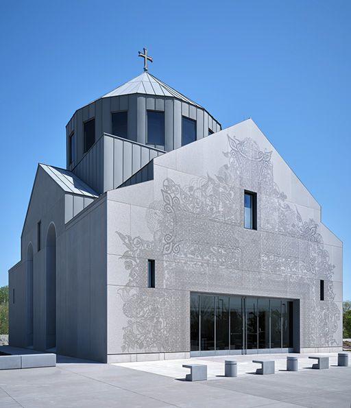 Chiesa armena si St. Sarkis, Carrollton, Texas con rivestimento in ceramica