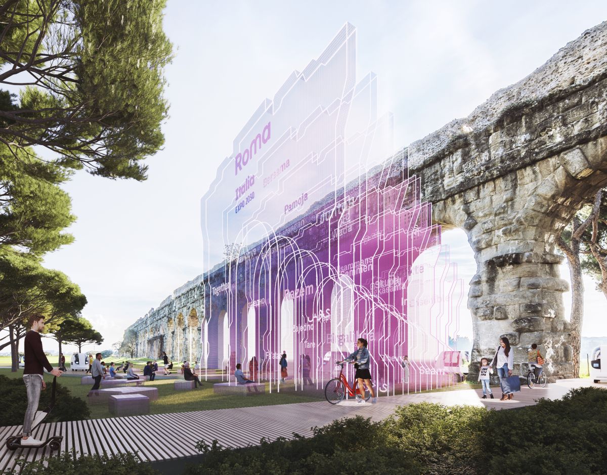 Layout per Expo Roma 2030 dello studio di architettura Carlo Ratti Associati