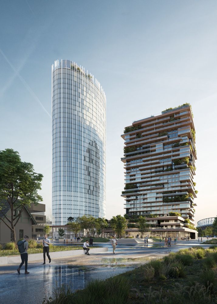 Il progetto delle due torri di Mario Cucinella Architects a Vienna