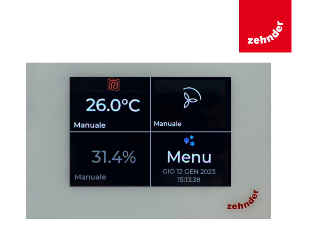 Zehnder MultiControl: sistema di controllo per recuperatori a doppio flusso di calore