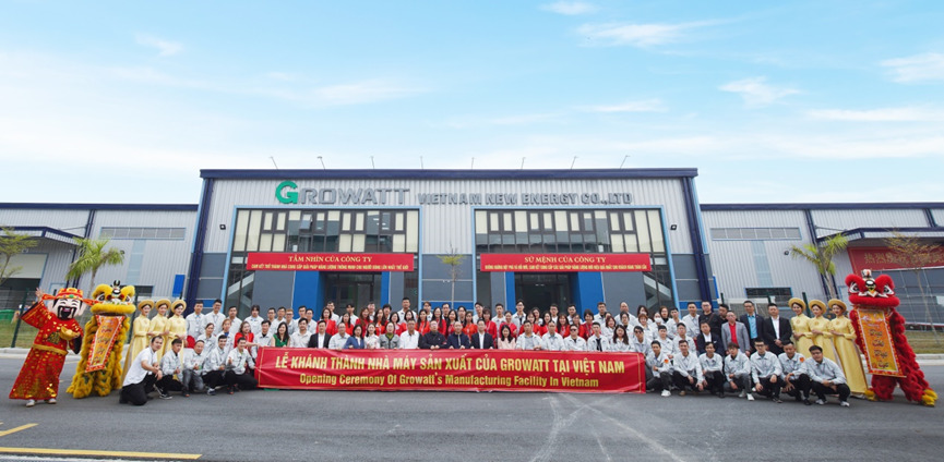 Growatt: inaugurato il primo impianto di produzione in Vietnam