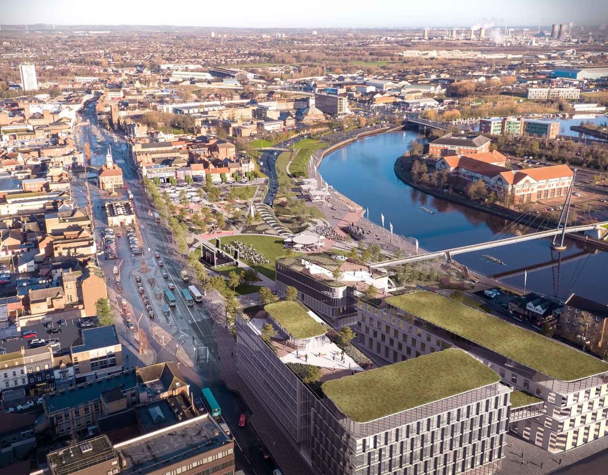 Stockton Urban Park, progetto di rigenerazione urbana a Stockton-on-Tees (UK)