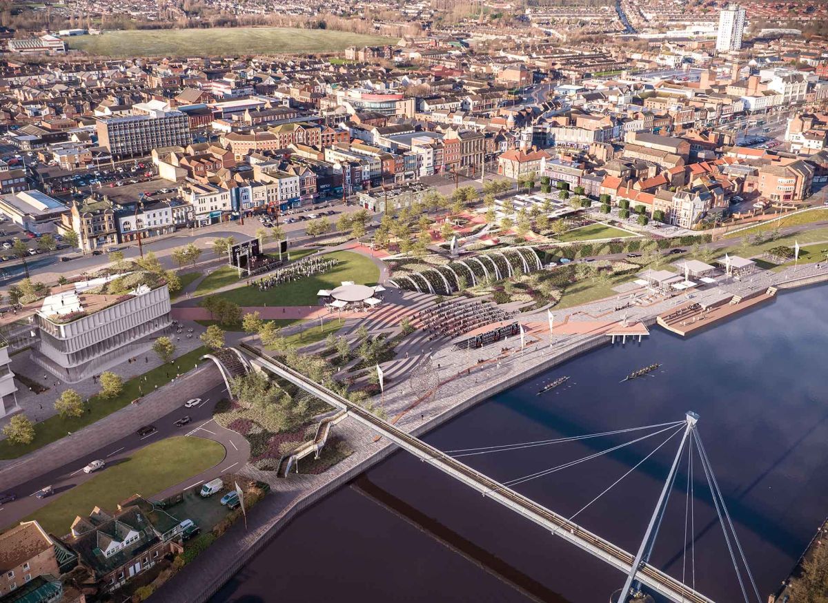 Stockton Urban Park, progetto di rigenerazione urbana a Stockton-on-Tees (UK)