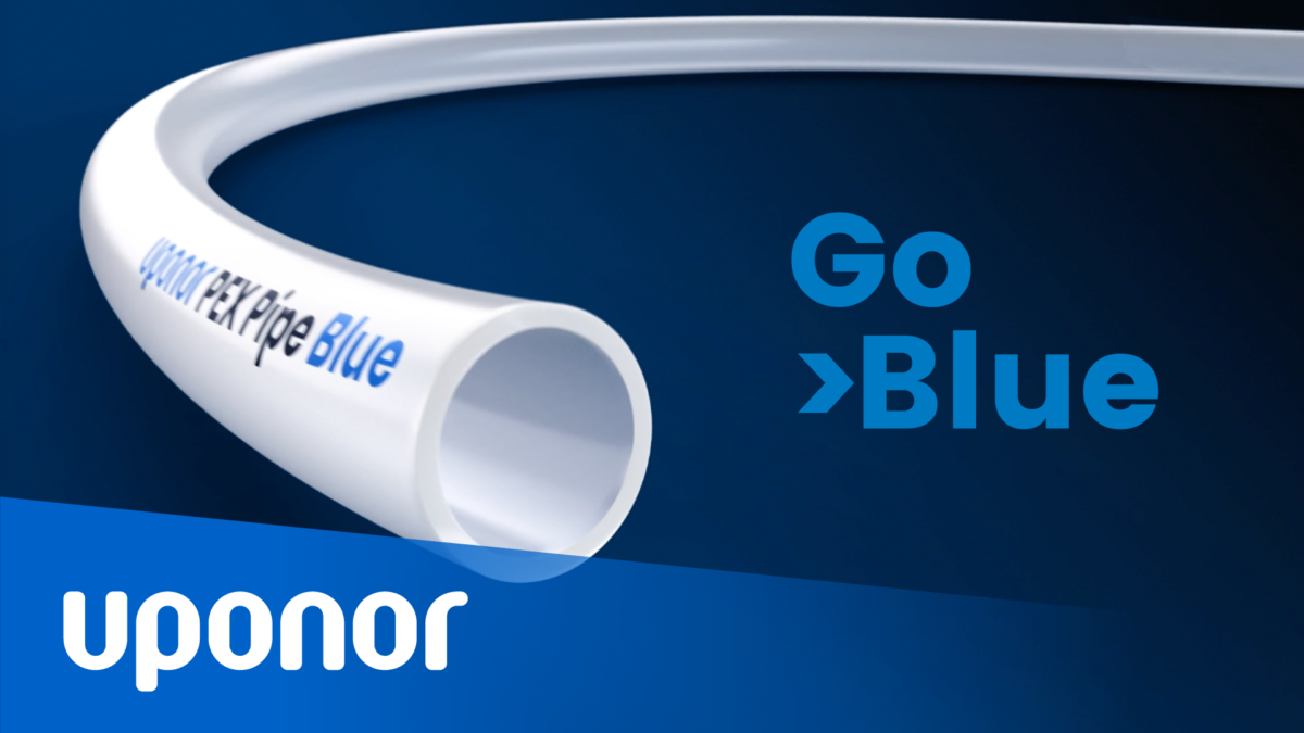 Uponor PEX Pipe Blue la prima tubazione biobased