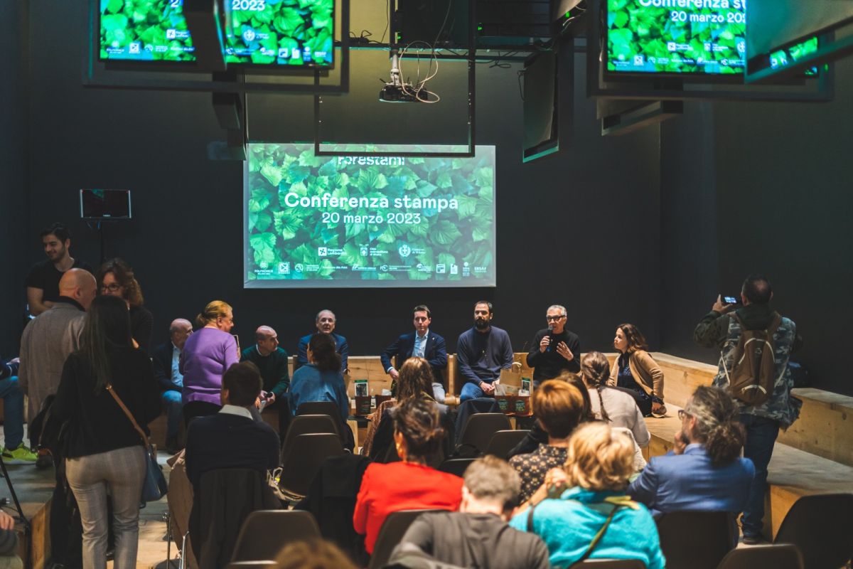 Un momento della Conferenza stampa Forum Siccità, a margine del Forum di Forestami