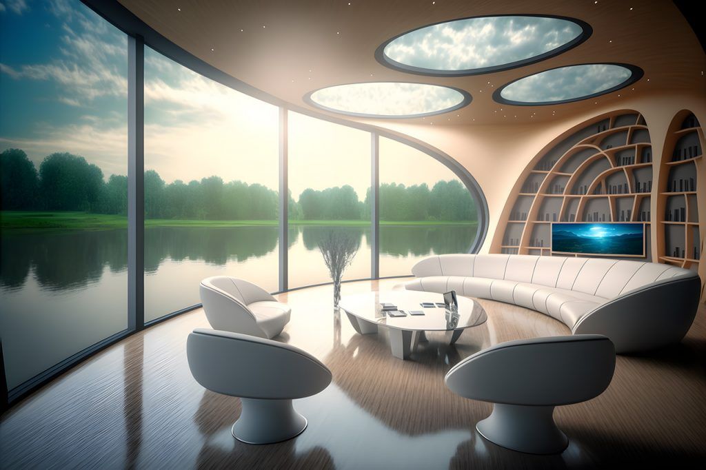 Gli interni di una delle abitazioni della città galleggiante Floating City