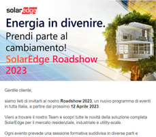 SolarEdge ti invita al Roadshow 2023 7