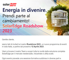 SolarEdge ti invita al Roadshow 2023 8