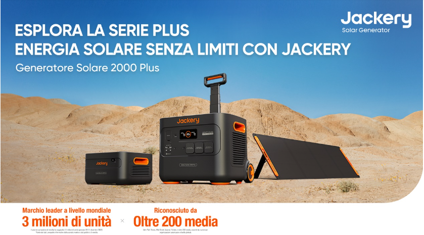 Jackery porta l’innovazione a Intersolar 2023 con il generatore solare 2000 Plus