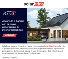 Webinar: Accumulo e backup con la nuova generazione di inverter SolarEdge 4