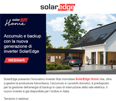Webinar: Accumulo e backup con la nuova generazione di inverter SolarEdge 10