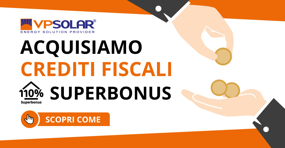 VP Solar offre un servizio per la cessione dei crediti fiscali da Superbonus