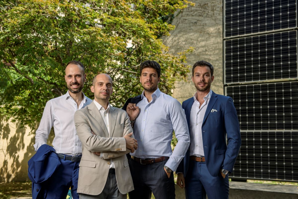 Il management di Coesa: Matteo Stoppa, Alberto Lazzari, Federico Sandrone e Dario Costanzo