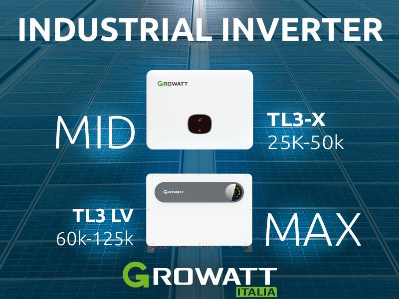 Fotovoltaico per grandi impianti: le soluzioni Growatt per il settore Commercial & Industrial