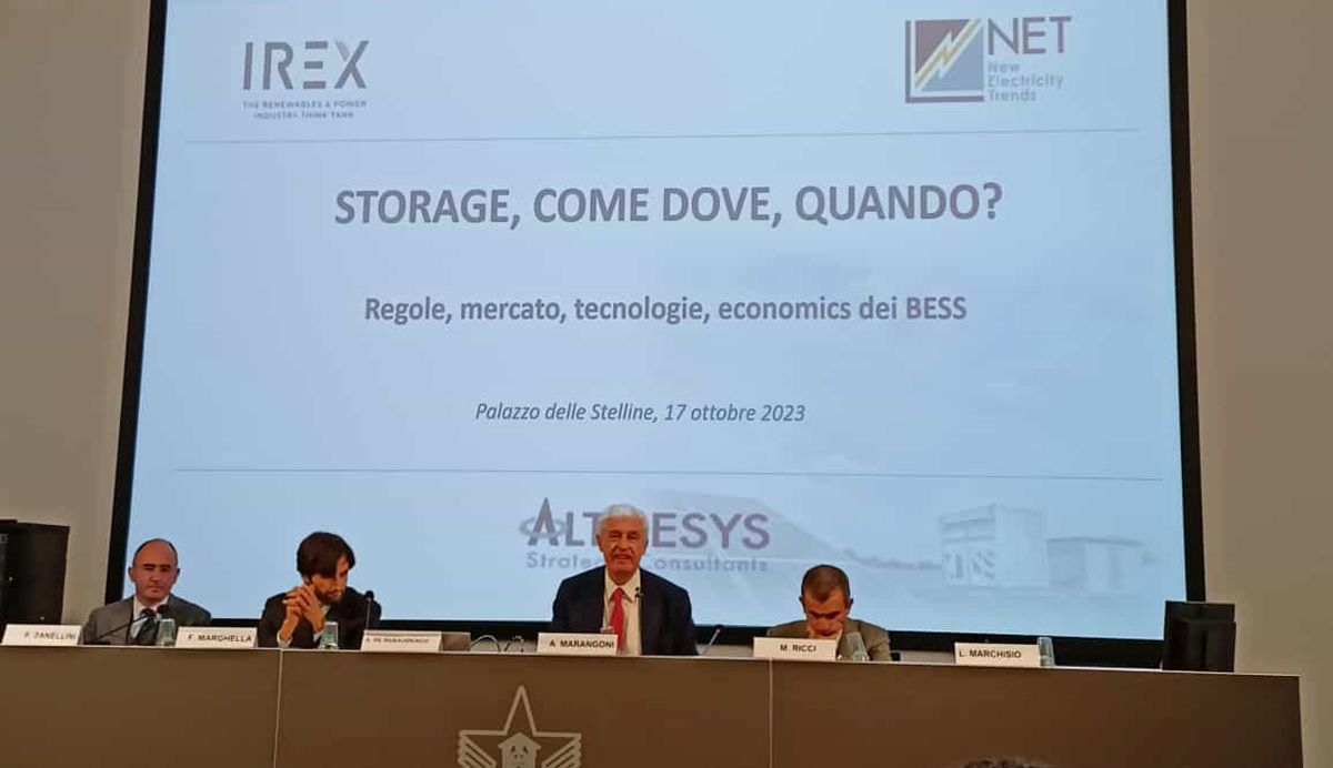 Un momento del convegno organizzato da Althesys dedicato allo storage