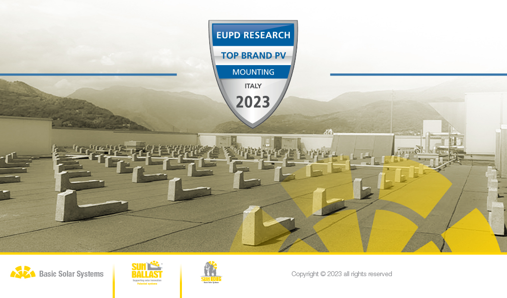 Sun Ballast è Top Brand PV 2023 nella categoria "Mounting"