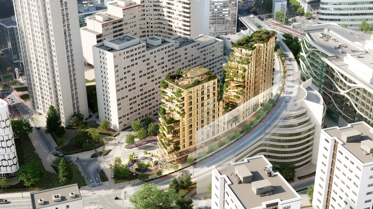Il progetto Synapses dell’Atelier(s) Alfonso Femia ha vinto il concorso Empreintes per l’area Ségoffin nel quartiere de La Défense a Parigi 
