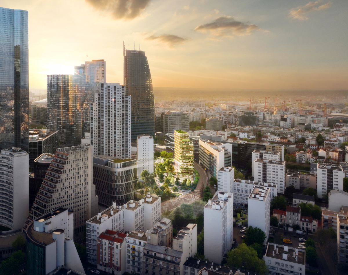 Il progetto Synapses dell’Atelier(s) Alfonso Femia ha vinto il concorso Empreintes per l’area Ségoffin nel quartiere de La Défense a Parigi 