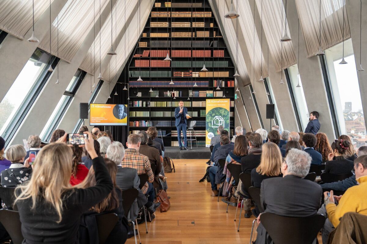 Thomas Mur, Direttore di Fiera Bolzano alla presentazione di Klimahouse 2024