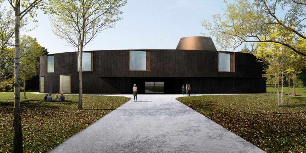 Render della scuola di Cervignano del Friuli di C+S Architects