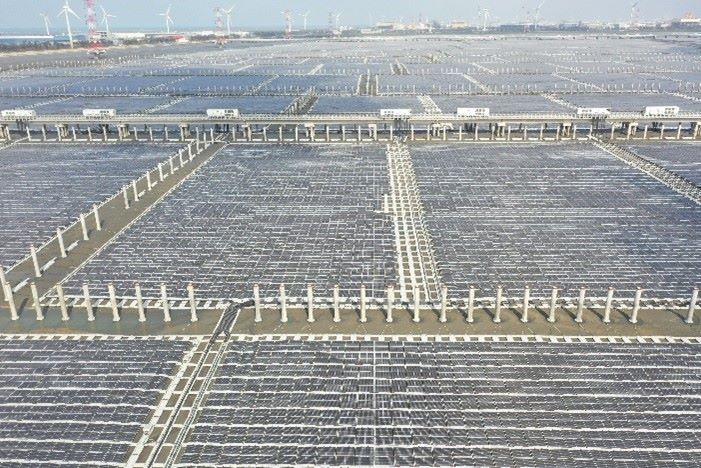 Sistemi di ancoraggio brevettati per l'impianto fotovoltaico galleggiante di Taiwan