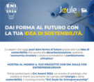 Iscrivi il tuo progetto sostenibile a Eni Award 2024