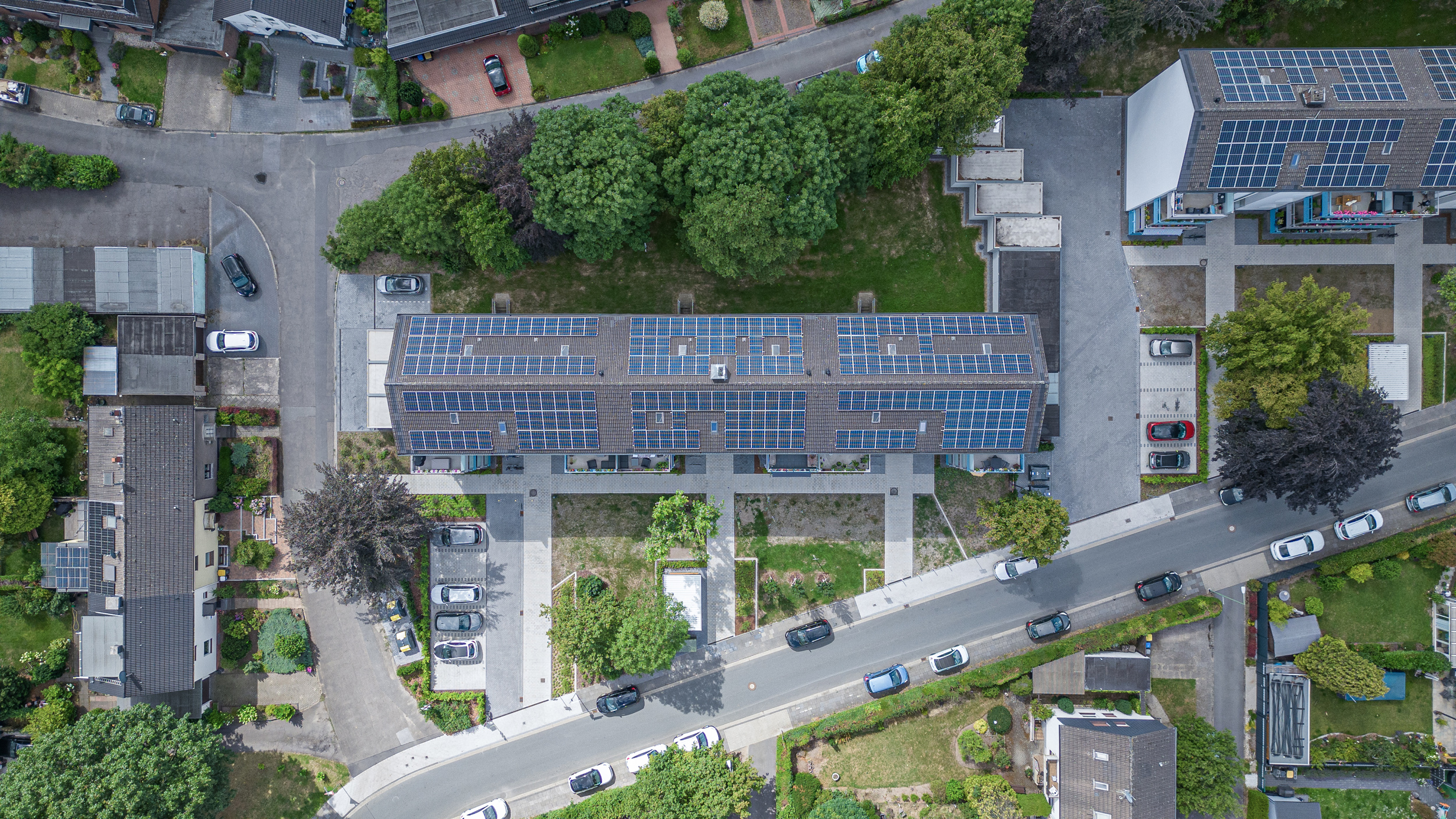 Abitazioni decarbonizzate con pompe di calore e impianti fotovoltaici - il quartiere di Duisburg-Ungelsheim