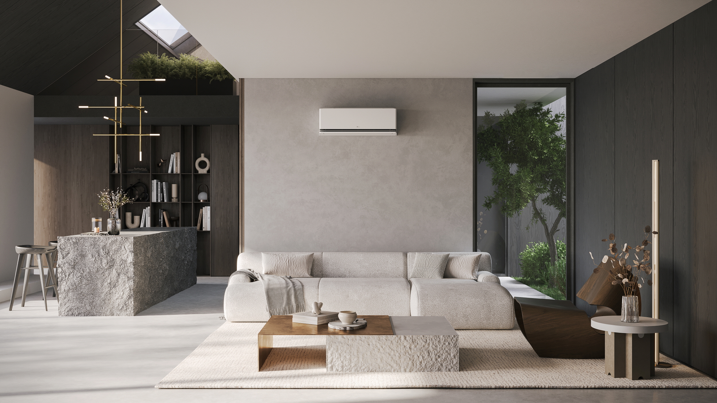 LG DUALCOOL Premium in ambiente interno