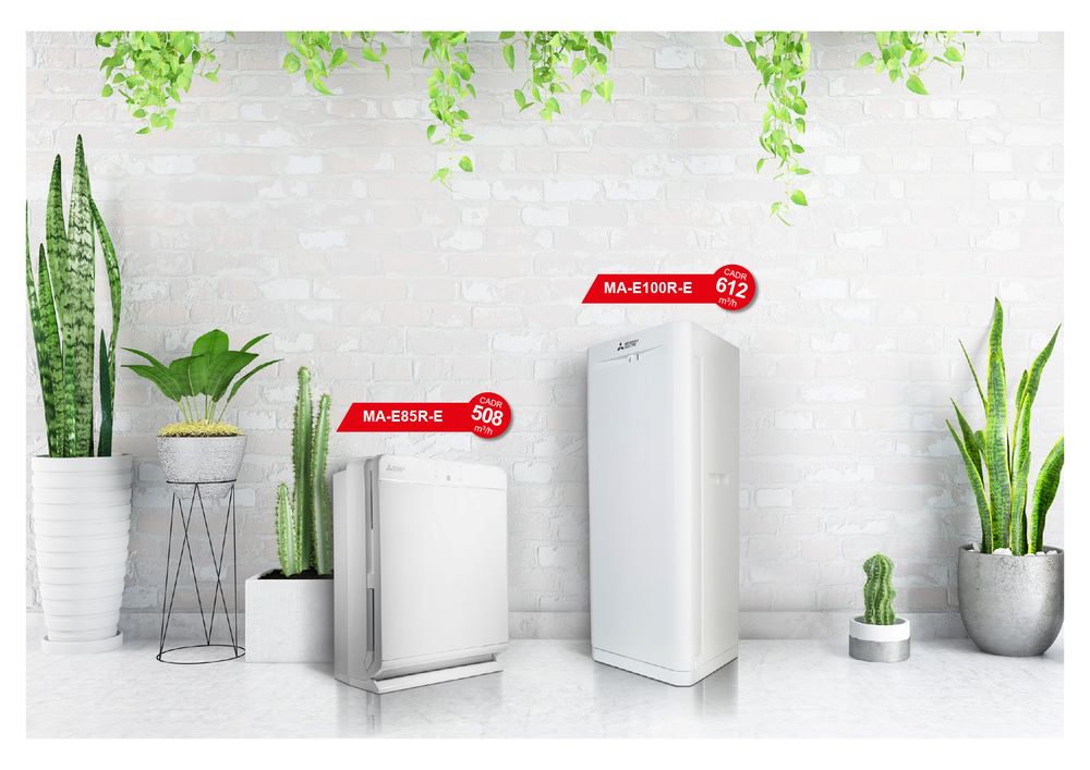 purificatori mobili MA-E100R e MA-E85R-E di Mitsubishi Electric