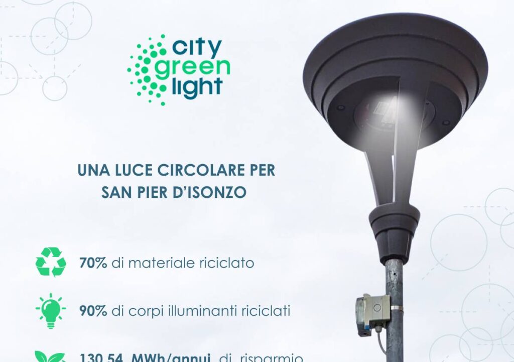 City Green Light: luce pubblica circolare in un comune del Friuli