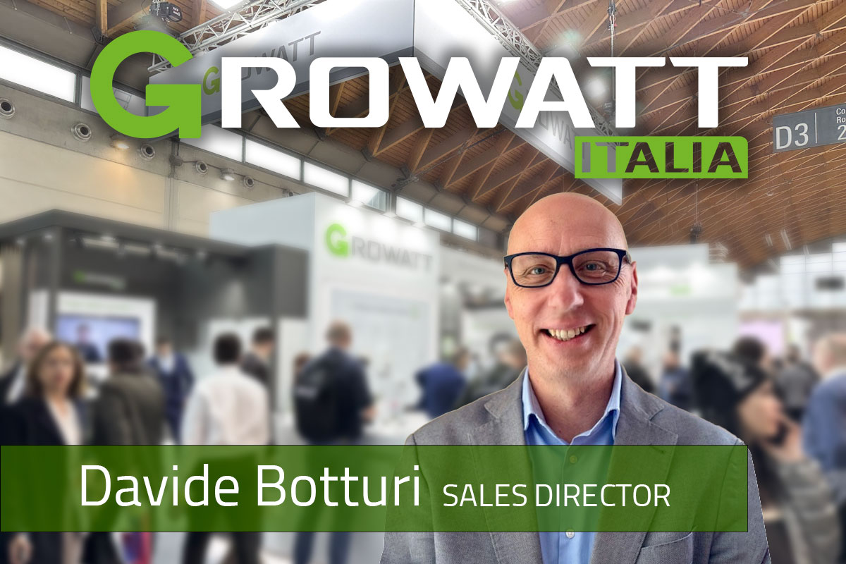 Davide Botturi Direttore Commerciale Growatt Italia