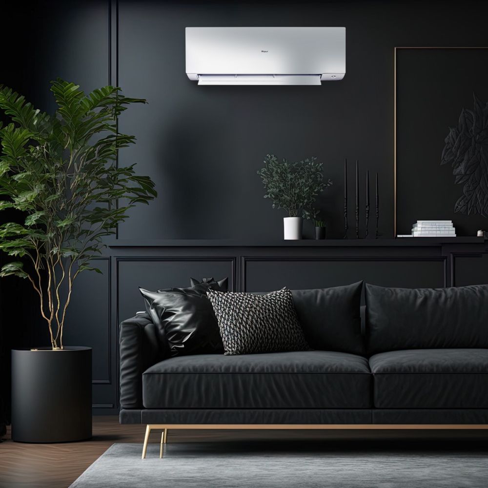 Climatizzatore linea Expert di haier con finitura bianco opaco