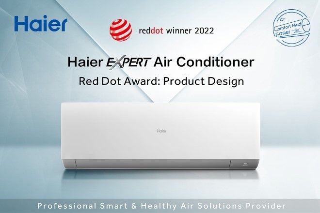 Il climatizzatore Expert di Haier ha vinto il premio Red Dot Product Award Design 2022