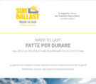 Innovative e fatte per durare: scopri le zavorre Sun Ballast!