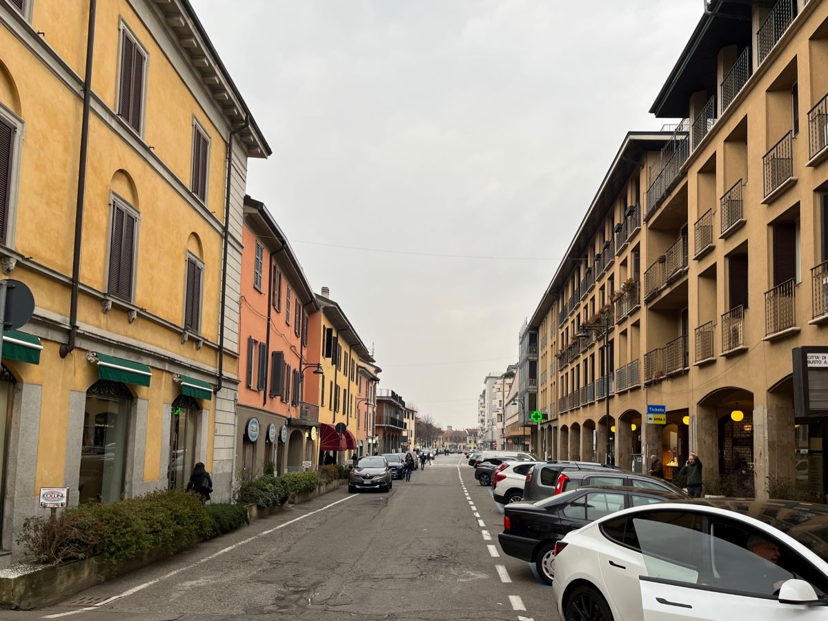 Sponge City a Busto Arsizio: via Cavallotti prima dei lavori