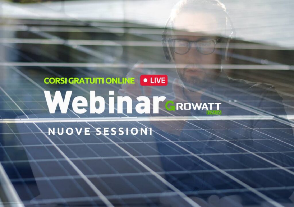 Formazione GROWATT Italia: tornano i seguitissimi corsi online