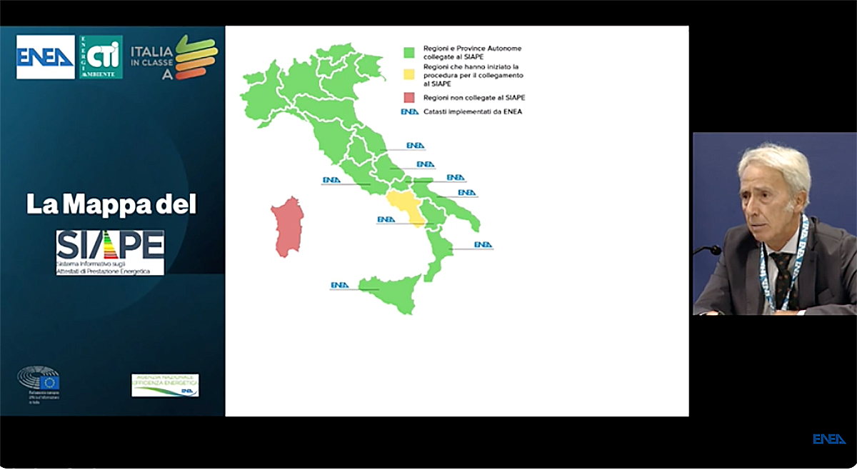 Attestati di prestazione energetica, la mappa del SIAPE