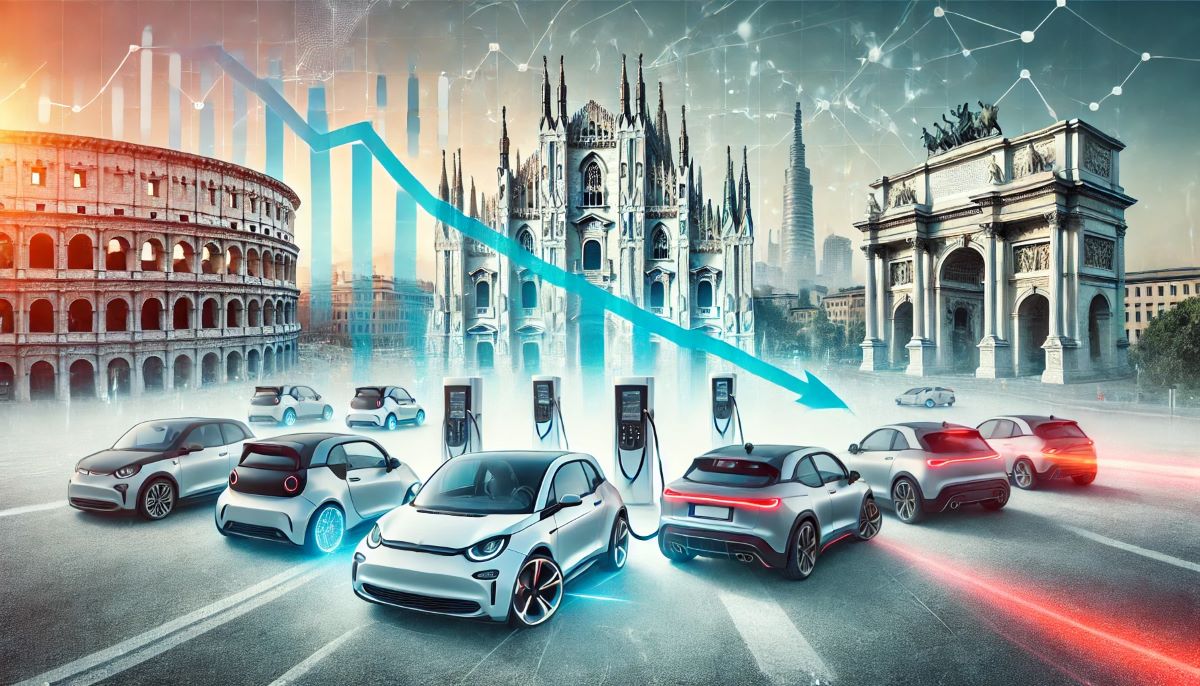 Auto elettriche in Italia: numeri in calo e obiettivi lontani