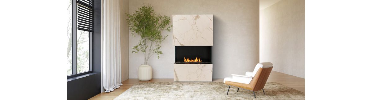 Planika - camino senza canna fumaria Stone Fireplace