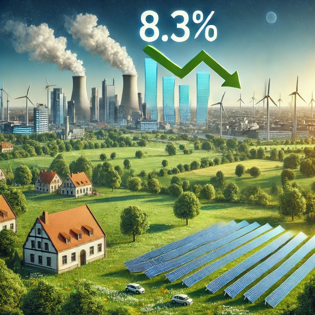 In Europa le emissioni calano dell’8,3% grazie alle rinnovabili
