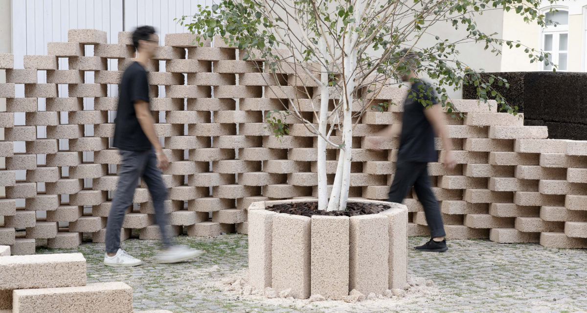 Installazione "Tatu" di Park Associati realizzata con materiali bio-based