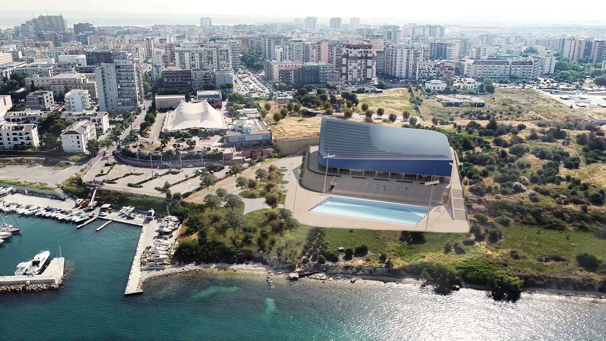 Il nuovo stadio del nuoto di Taranto 