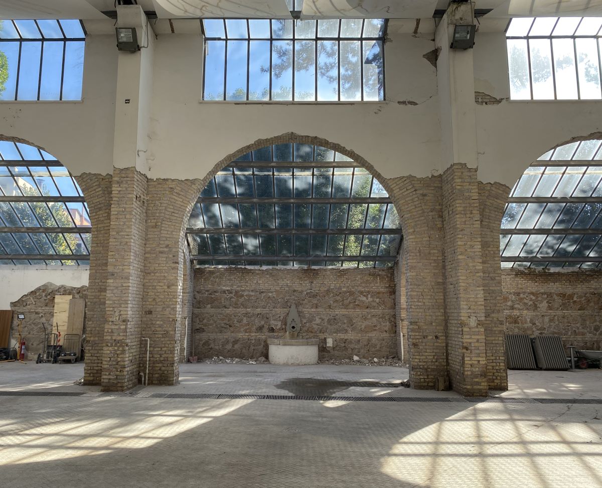 L'interno dell'Arancera di San Sisto a Roma