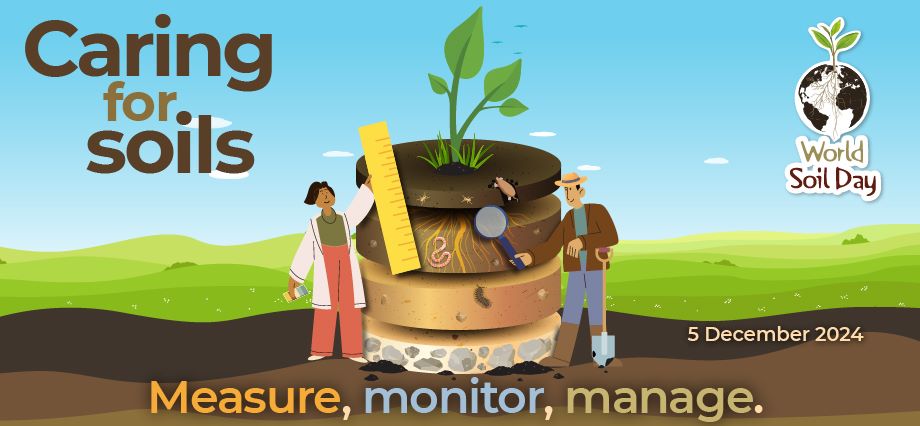 Giornata mondiale del suolo 2024: Caring for Soils: Measure, Monitor, Manage