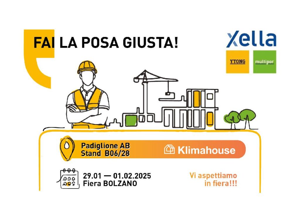 L’edilizia sostenibile Xella protagonista a Klimahouse 2025