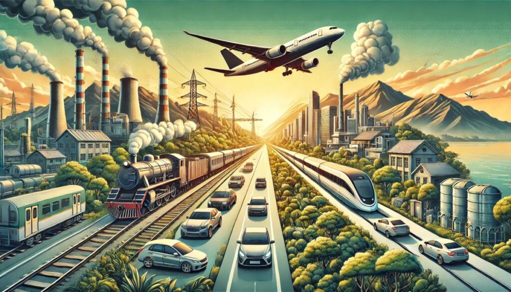 Quale inquina di più tra treno, aereo e automobile: un confronto in base alle emissioni
