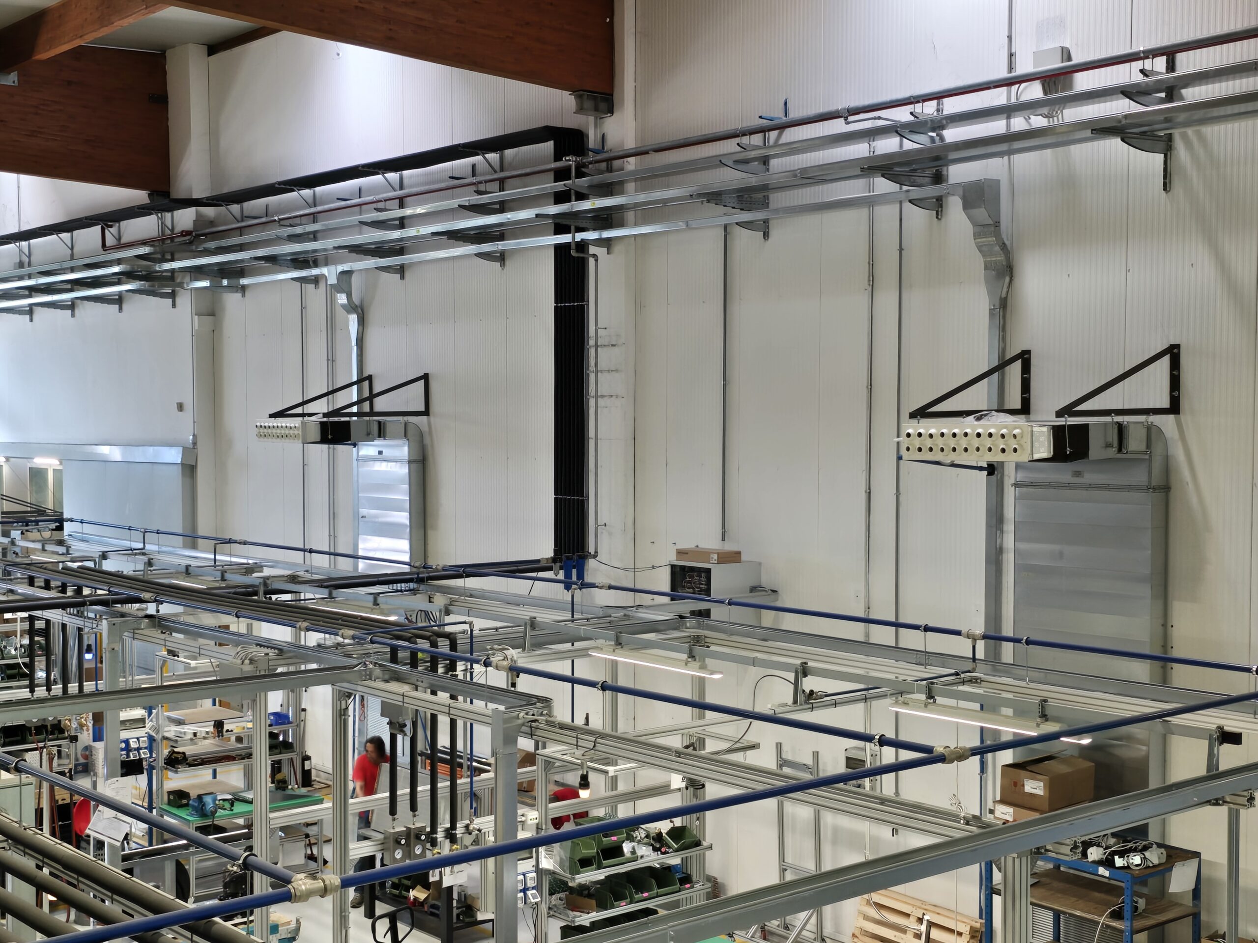 Il condizionamento INNOVA nel reparto produzione